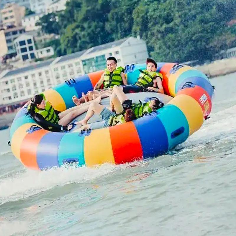バナナボート8人乗り 空気入れスキー 水上を回転しながら走るハリケーンボード |  | 02