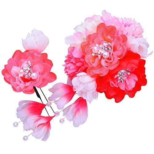 希望者のみラッピング無料 かんざし 結婚式 卒業式 浴衣 七五三 成人式 レッド 赤 2点セット 花髪飾り 髪飾り本舗 成人式 七五三 浴衣かんざし 簪 通販 浴衣 ゆかた 髪かざり ヘアアクセサリー Knowledge21 Com