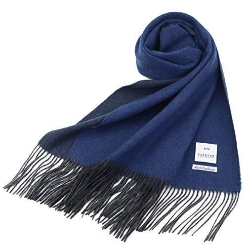 大人も着やすいシンプルファッション ブルー系 リバーシブルの大判カシミアマフラー Fairfax フェアファクス Fairfax フェアファクス 無地 青色 メンズマフラー カシミヤ100 財布 帽子 ファッション小物 Www Affaires Sociales Gouv Cg