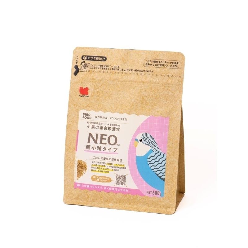 黒瀬ペットフード 小鳥の総合栄養食 NEO（ネオ） 超小粒タイプ 600g 4972228232210 うさうさラビトリー ヤフー店