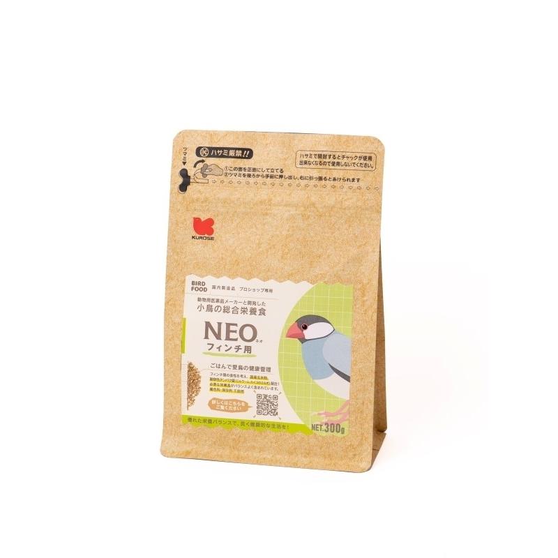 黒瀬ペットフード 小鳥の総合栄養食 NEO（ネオ） フィンチ用 300g 4972228232609うさうさラビトリー ヤフー店 通販