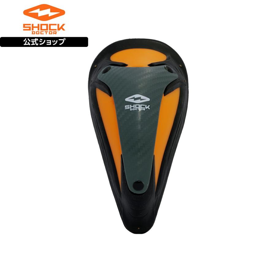 ShockDoctor公式 ショックドクター カーボンフレックスカップ CARBON FLEX CUP 1個入 M -L 男性用 グレー オレンジ 100T 100A ファールカップ | ショックドクター