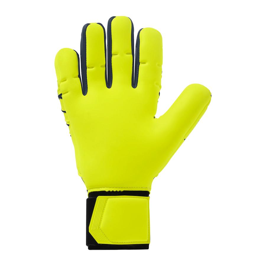 uhlsport公式 ウールシュポルト   プレディクション エナジー アブソルートグリップ ハーフネガティブ  7 ~ 10号 フローイエローxネイビー 101133301-01 | uhlsport | 02