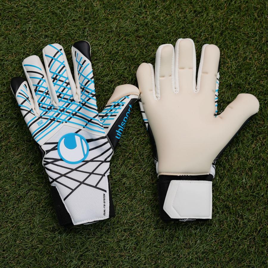 uhlsport公式 ウールシュポルト NEW ウールシュポルト アブソルートグリップ タイト ハーフネガティブ 5 〜 10号 1011364 キーパーグローブの画像