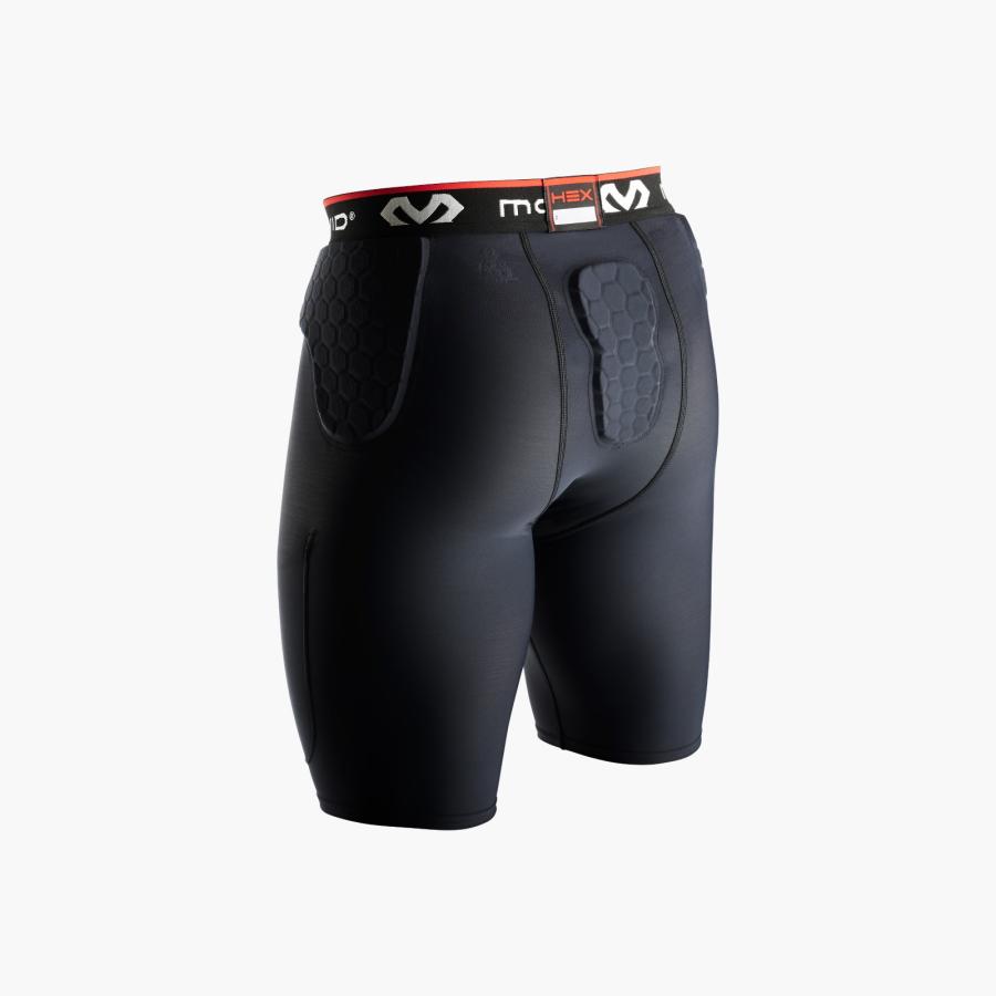 McDavid公式 マクダビッド HEX ガードル733 1枚入 S -XL メンズ ユニセックス ヒザ上丈 パッド内蔵 サイパッド用ポケット付 UVカット M733 コンプレッションの画像