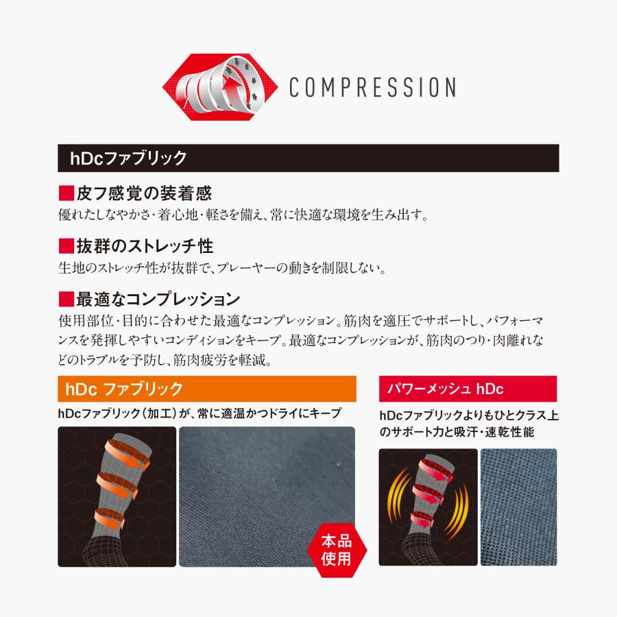 McDavid公式 マクダビッド HEX ガードル733 1枚入 S -XL メンズ ユニセックス ヒザ上丈 パッド内蔵 サイパッド用ポケット付 UVカット M733 コンプレッションの画像