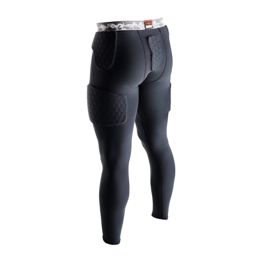 McDavid公式 マクダビッド HEX サッドタイツ EX 1枚入 M -XL メンズ ユニセックス 10分丈 パッド内蔵 UVカット ブラック M7376 コンプレッションウェアの画像