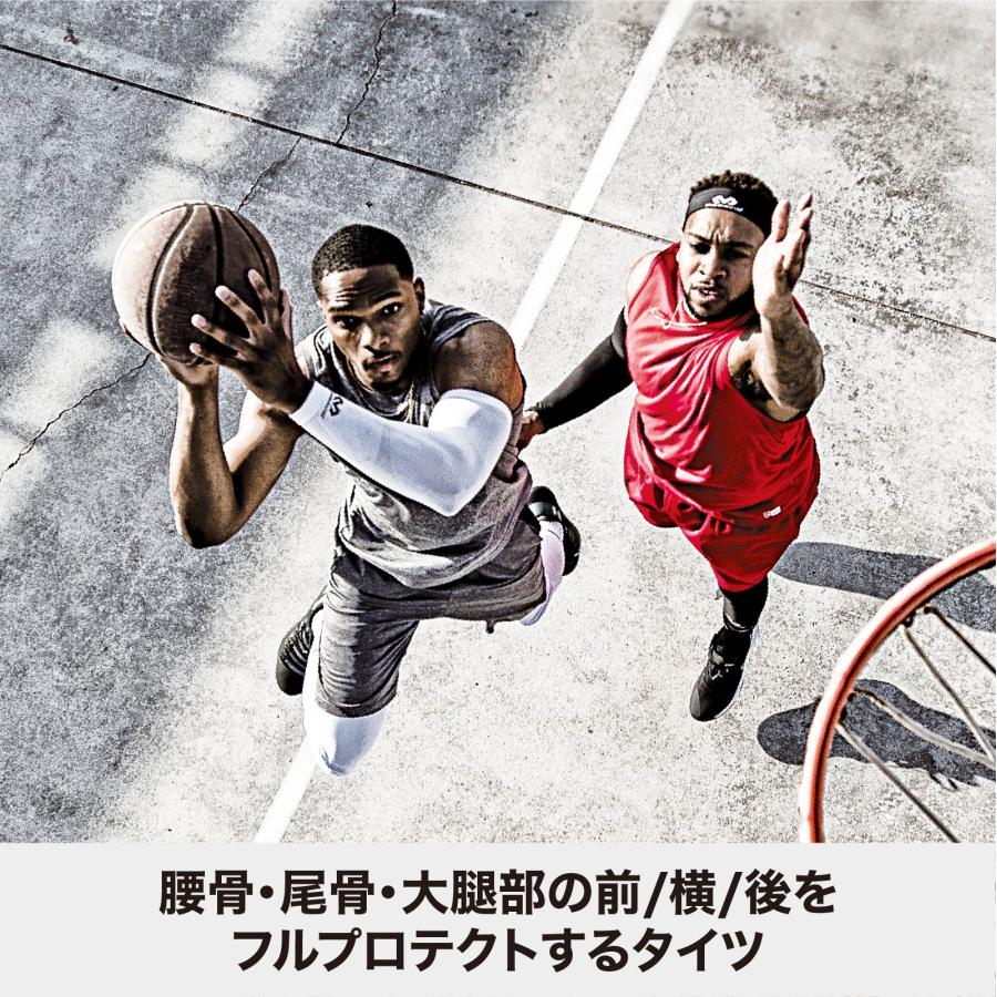 McDavid公式 マクダビッド HEX サッドタイツ EX 1枚入 M -XL メンズ ユニセックス 10分丈 パッド内蔵 UVカット ブラック M7376 コンプレッションウェアの画像
