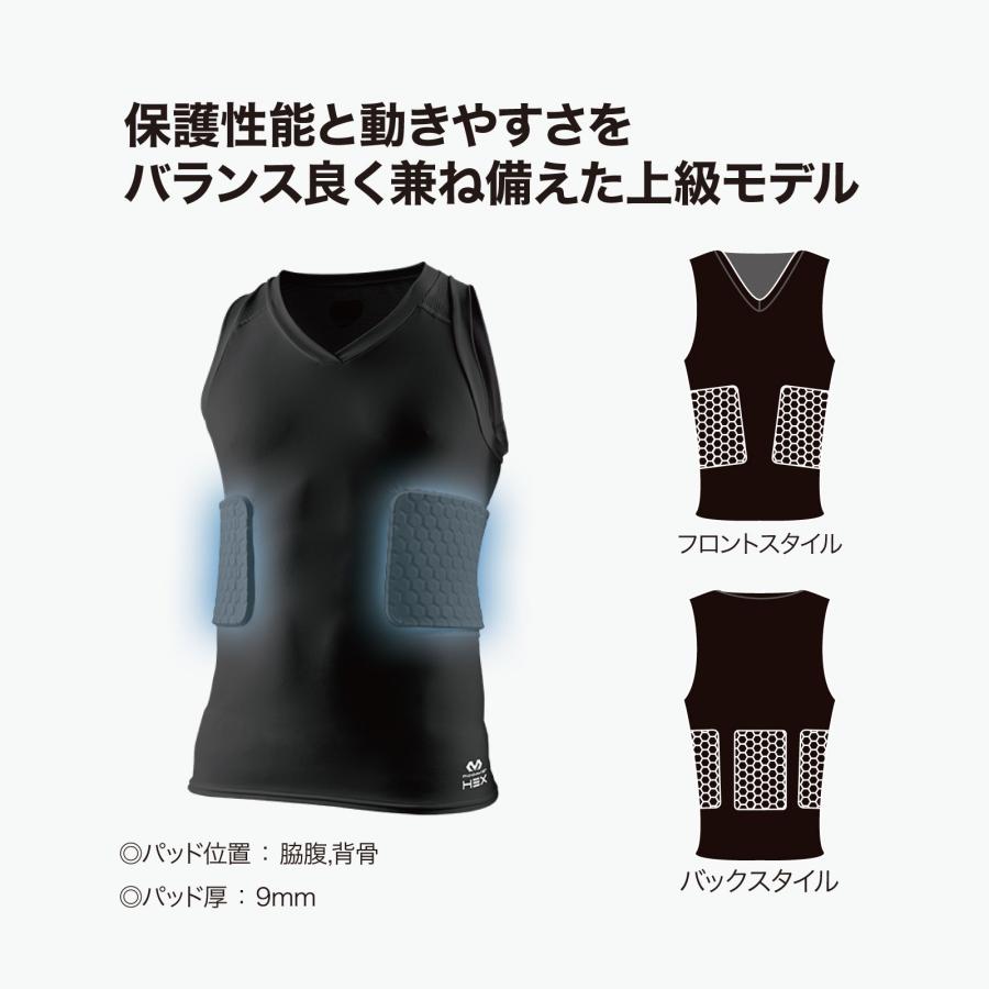 McDavid公式 マクダビッド HEX V-タンク メッシュ 1枚入 S -XL メンズ ユニセックス Vネック 袖なし ノースリーブ UVカット M7963 コンプレッションウェアの画像