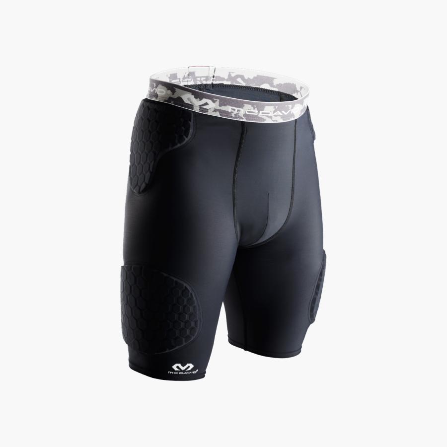 McDavid公式 マクダビッド HEX サッドショーツEX 1枚入 [規格外] 2XL メンズ ユニセックス 膝上丈/5分丈 UVカットホワイト M7991 コンプレッションウェアの画像