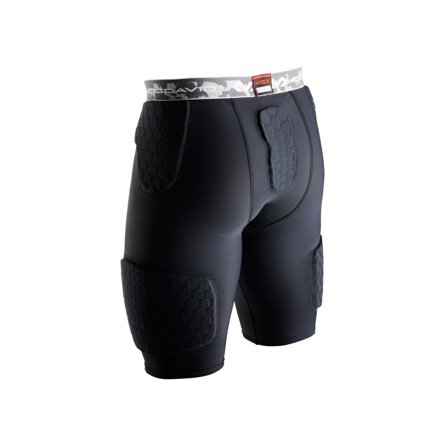 McDavid公式 マクダビッド HEX サッドショーツEX 1枚入 [規格外] 2XL メンズ ユニセックス 膝上丈/5分丈 UVカットホワイト M7991 コンプレッションウェアの画像