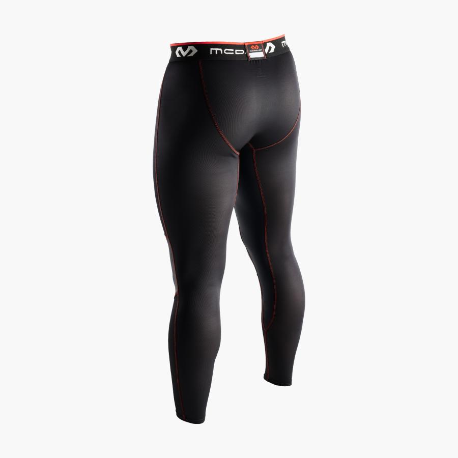 McDavid公式 マクダビッド アクティブリカバリー タイツ 1枚入 S -XL メンズ ユニセックス フルレングス UVカット ブラック レッド M8810 コンプレッションの画像
