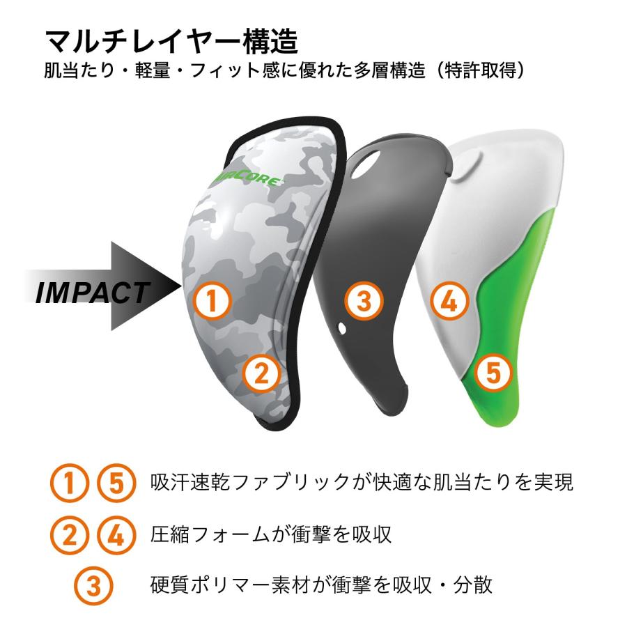 ShockDoctor公式 ショックドクター エアコアカップ 2.0 AIRCORE CUP 2.0 1個入 L M 男性用 ホワイトカモ SD30690 ファールカップ | ショックドクター | 03