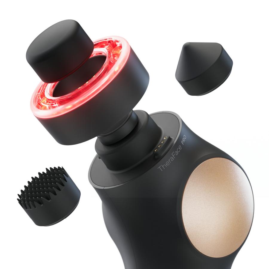 Therabody公式 セラボディ TheraFace PRO セラフェイス プロ アタッチメント×3種 リング×3種 ケース TheraOne ジェル スタンド ケーブル 付 TF-PRO | Therabody | 07