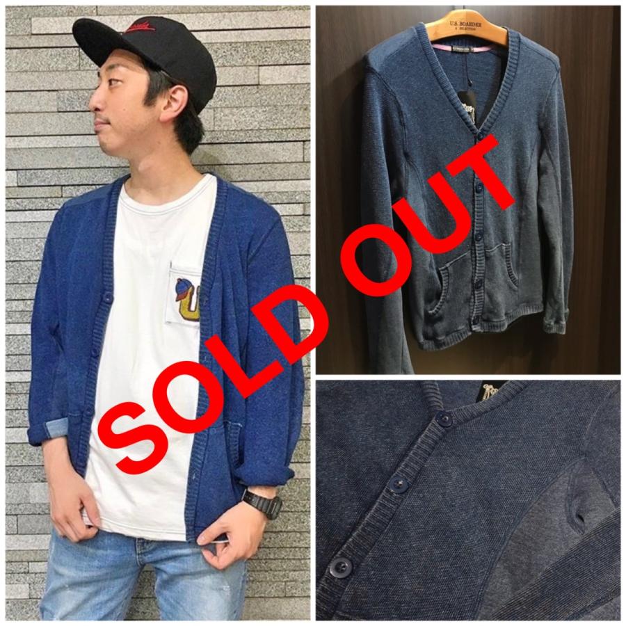 ユーエスボーダー U S Boarder メンズ トップス 長袖 カーディガン デニム インディゴ ビンテージ Cdg01 U S Boarder 通販 Yahoo ショッピング