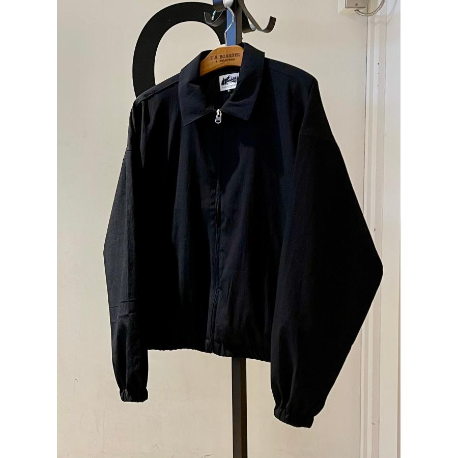 U.S.BOARDER ユーエスボーダー スウィングトップ ナイロンジャケット シワ加工 ブラック | U.S.BOARDER