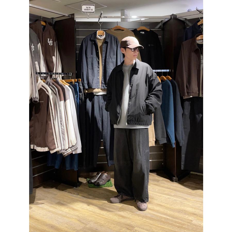 U.S.BOARDER ユーエスボーダー スウィングトップ ナイロンジャケット シワ加工 ブラック | U.S.BOARDER | 03