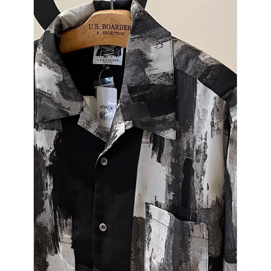 U.S.BOARDER ユーエスボーダー 長袖 シャツ 開襟シャツ 柄シャツ アブストラクト | U.S.BOARDER | 01
