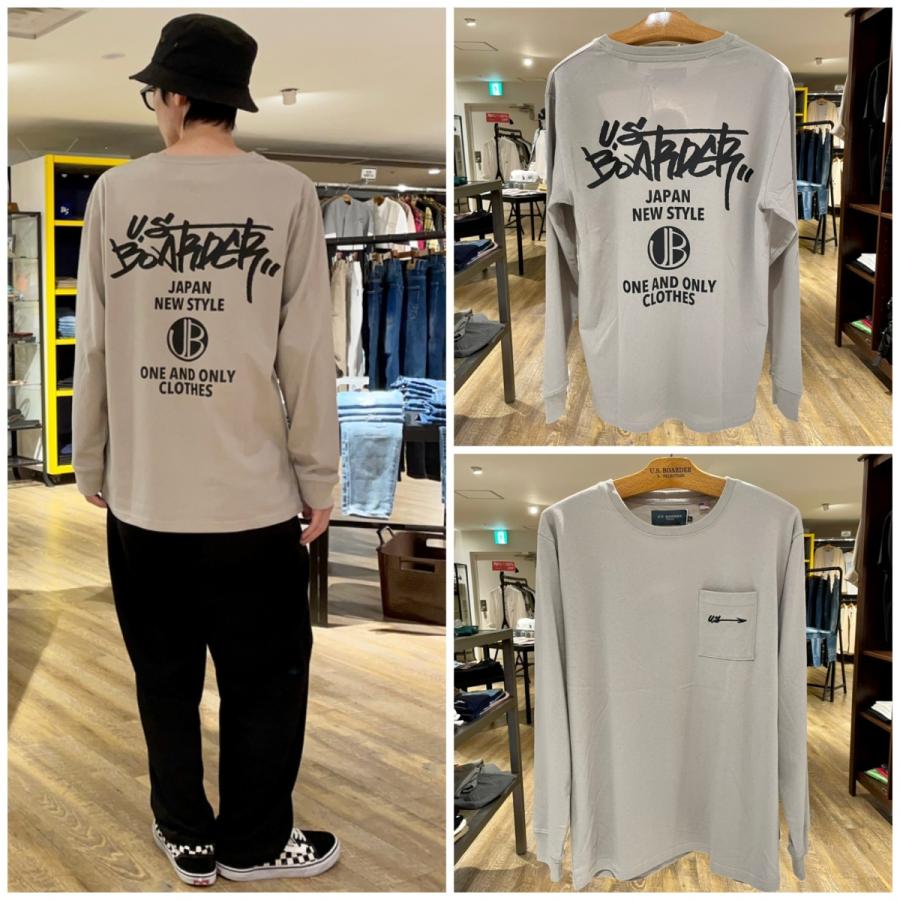 ユーエスボーダー U S Boarder メンズ トップス 長袖 Tシャツ ロンt バックプリント ブランドロゴ Lstee06 U S Boarder 通販 Yahoo ショッピング