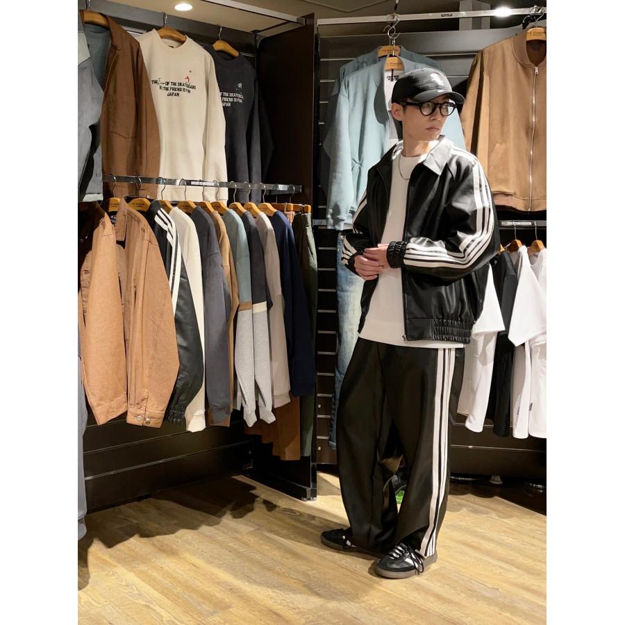 U.S.BOARDER ユーエスボーダー usboarder レザーパンツ トラックパンツ ラインパンツ 黒 ブラック | U.S.BOARDER | 06