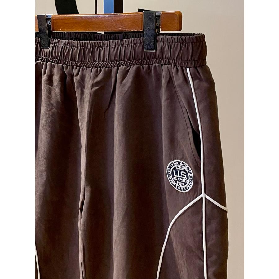 U.S.BOARDER ユーエスボーダー トラックパンツ パイピング ブラウン セットアップ | U.S.BOARDER | 01