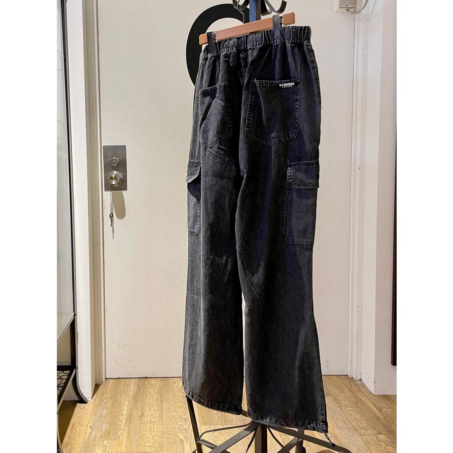 U.S.BOARDER ユーエスボーダー ケミカルウォッシュ デニム カーゴパンツ ブラック セットアップ | U.S.BOARDER | 02