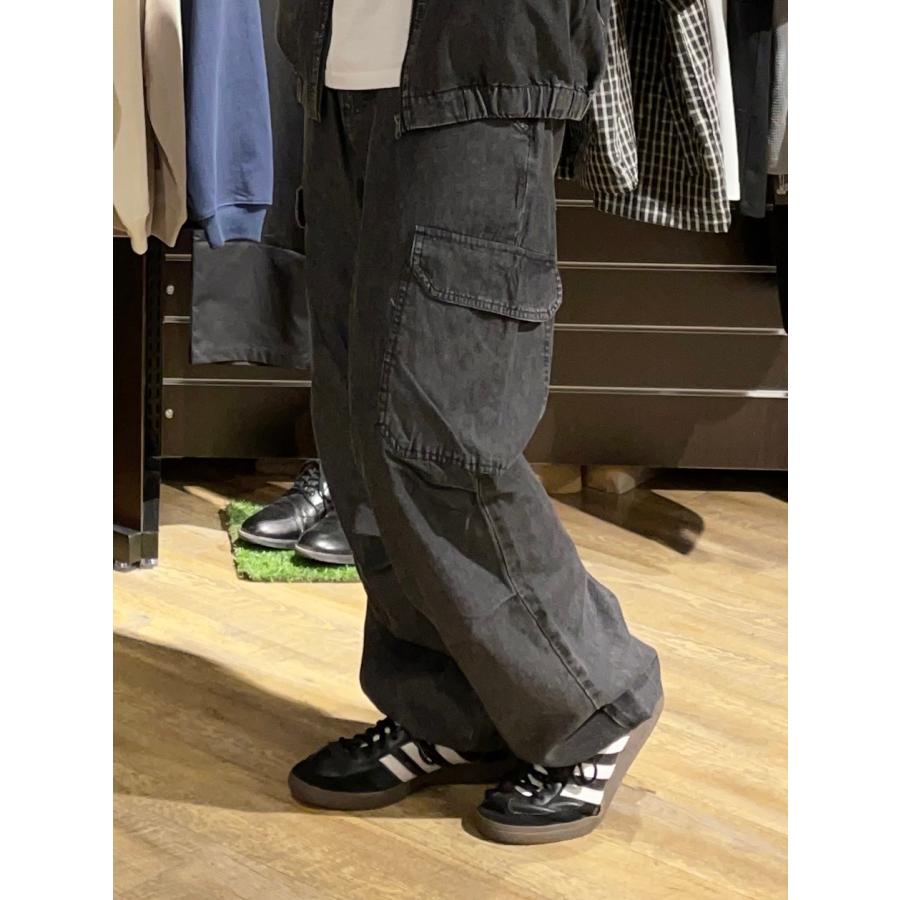 U.S.BOARDER ユーエスボーダー ケミカルウォッシュ デニム カーゴパンツ ブラック セットアップ | U.S.BOARDER | 03