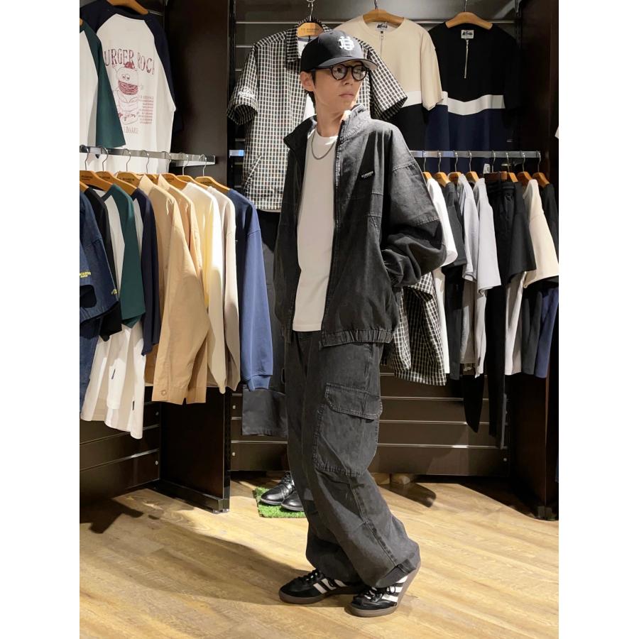 U.S.BOARDER ユーエスボーダー ケミカルウォッシュ デニム カーゴパンツ ブラック セットアップ | U.S.BOARDER | 04