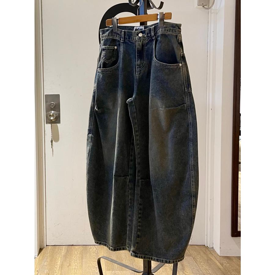 U.S.BOARDER ユーエスボーダー カーブシルエット デニムパンツ ワイドデニム ジーパン | U.S.BOARDER