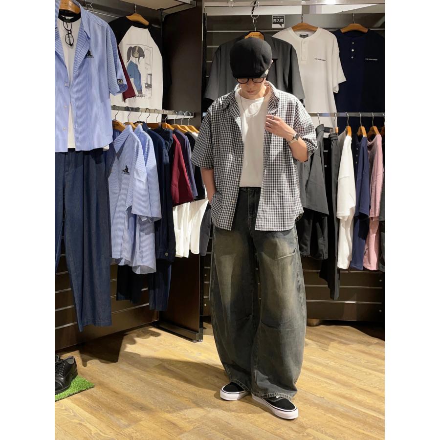 U.S.BOARDER ユーエスボーダー カーブシルエット デニムパンツ ワイドデニム ジーパン | U.S.BOARDER | 04