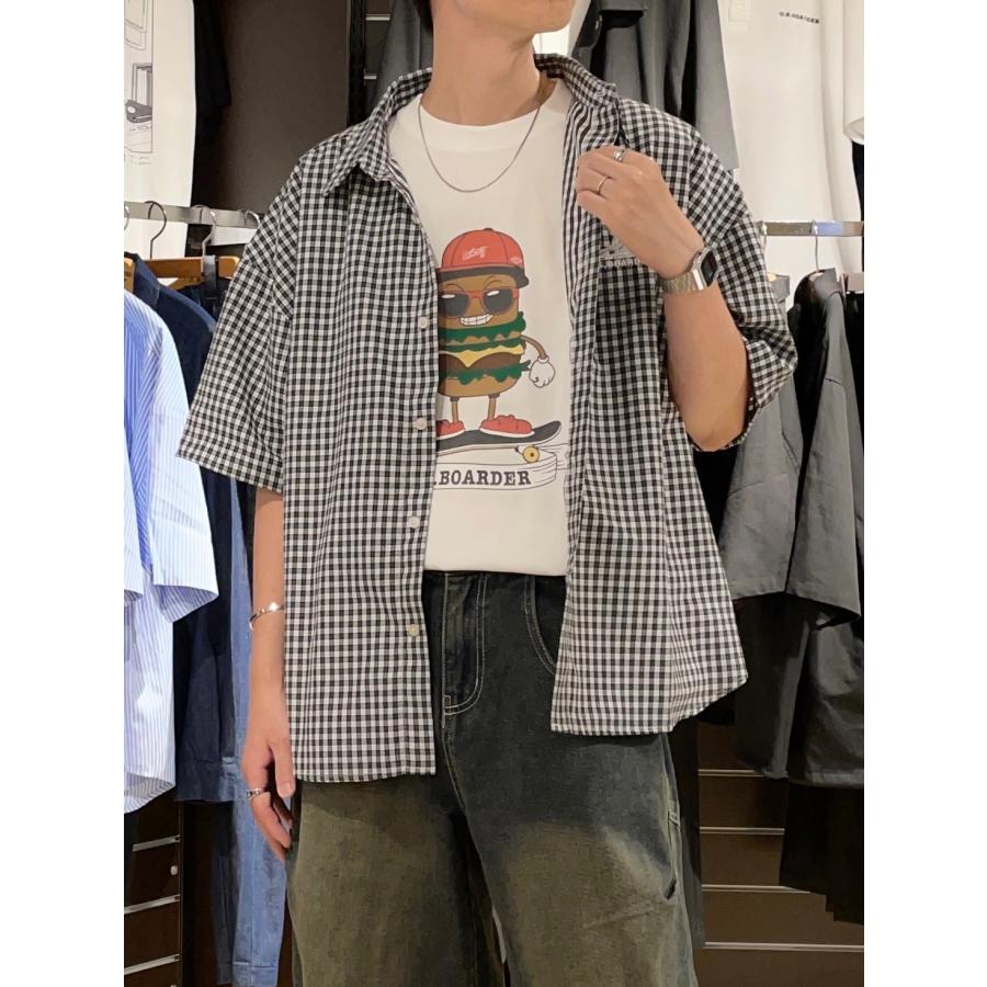 U.S.BOARDER ユーエスボーダー 半袖 Tシャツ ヘビーオンス ヘビーウェイト ハンバーガー ビール ホワイト | U.S.BOARDER | 04