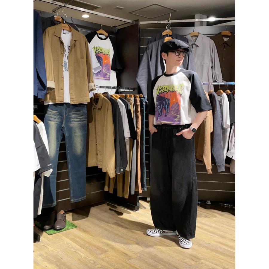 U.S.BOARDER ユーエスボーダー usboarder ラグラン Tシャツ ホラー プリント 古着風 | U.S.BOARDER | 04