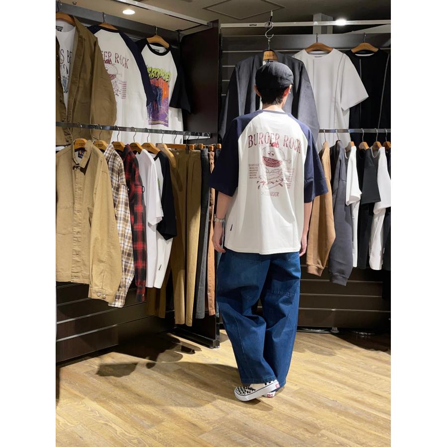 U.S.BOARDER ユーエスボーダー 半袖 Tシャツ ラグラン ハンバーガー バックプリント | U.S.BOARDER | 04