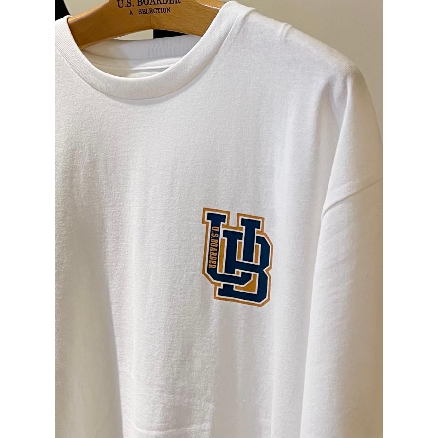 U.S.BOARDER ユーエスボーダー 半袖 Tシャツ バックプリント ホワイト アメカジ | U.S.BOARDER | 03