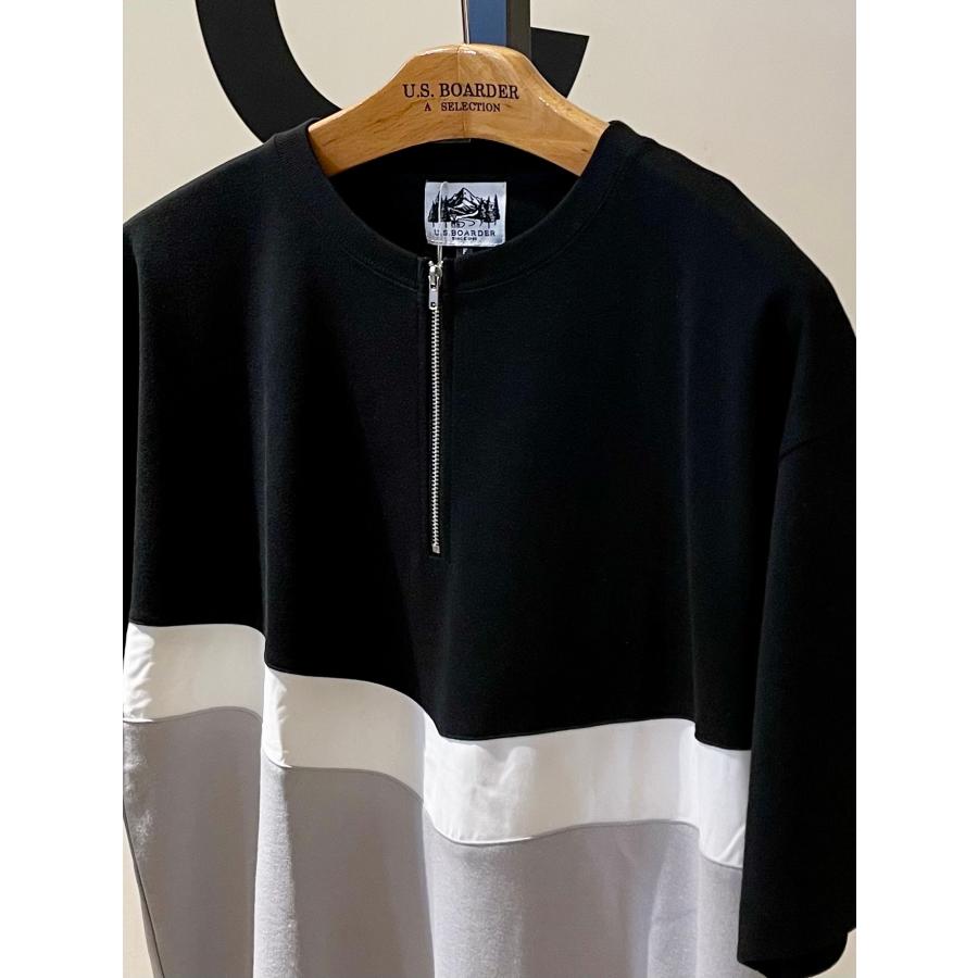 U.S.BOARDER ユーエスボーダー 半袖 Tシャツ ハーフジップ | U.S.BOARDER | 01