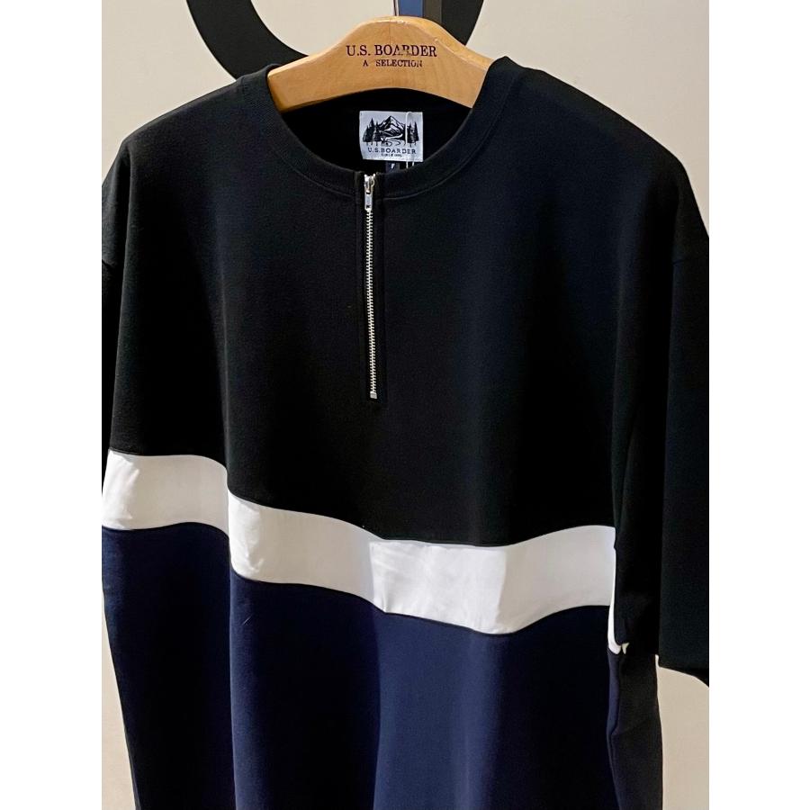 U.S.BOARDER ユーエスボーダー 半袖 Tシャツ ハーフジップ | U.S.BOARDER | 01