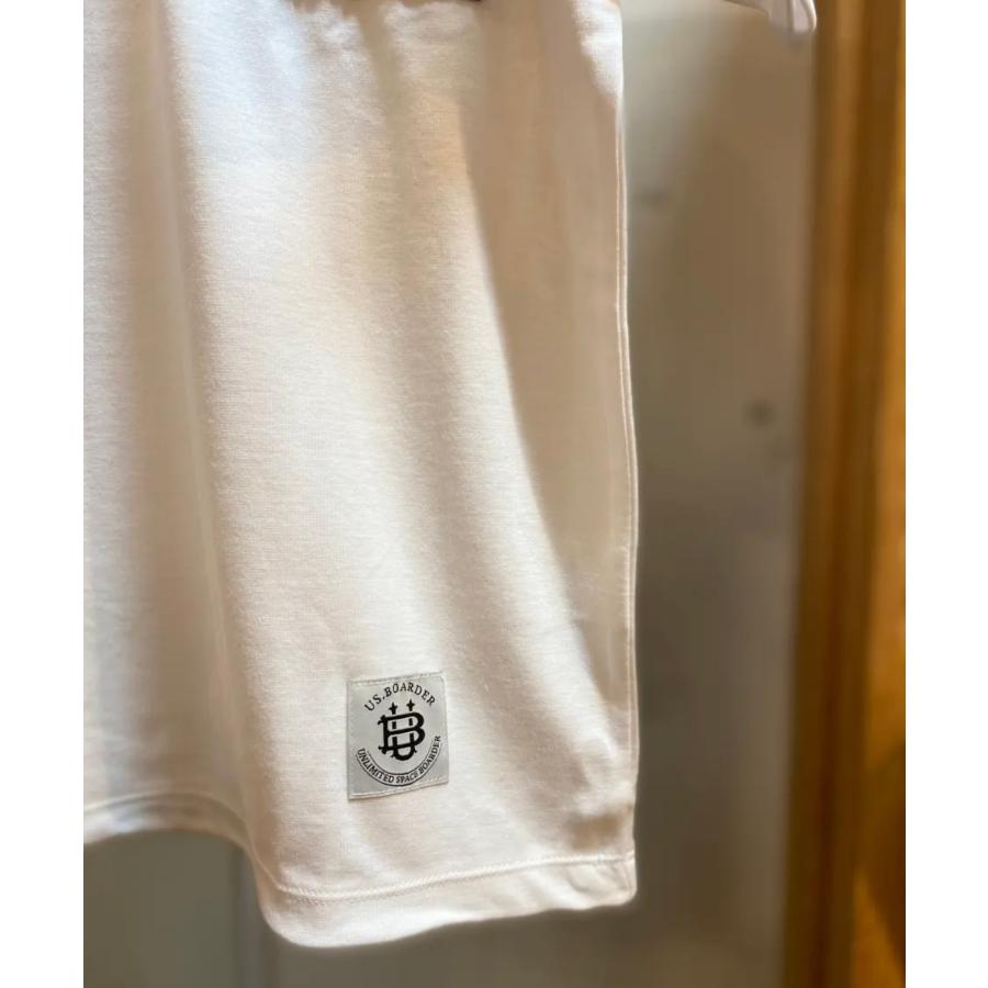 U.S.BOARDER ユーエスボーダー 半袖 Tシャツ ポケットTシャツ 短丈 ホワイト | U.S.BOARDER | 03