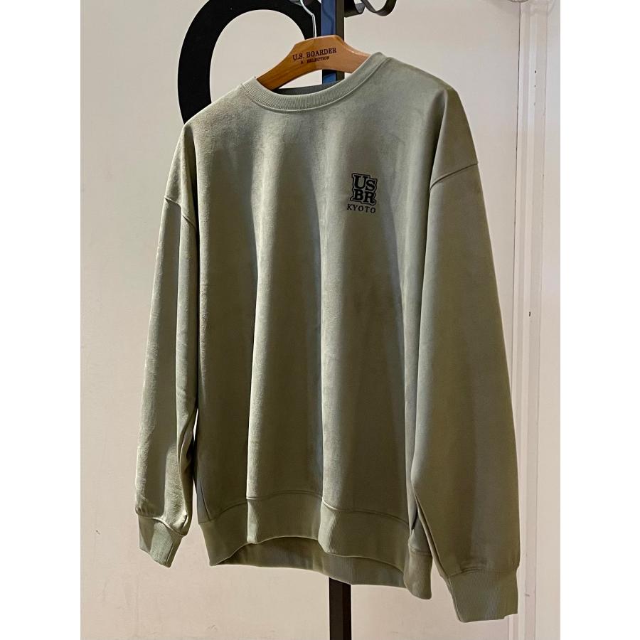 U.S.BOARDER ユーエスボーダー スエード トレーナー スウェット オリーブ カーキ グリーン | U.S.BOARDER | 02