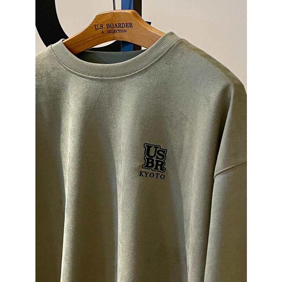 U.S.BOARDER ユーエスボーダー スエード トレーナー スウェット オリーブ カーキ グリーン | U.S.BOARDER | 03
