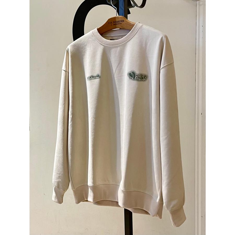 U.S.BOARDER ユーエスボーダー スエード トレーナー スウェット アイボリー | U.S.BOARDER