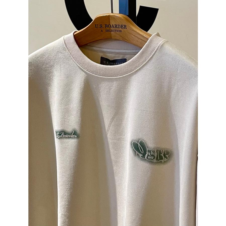 U.S.BOARDER ユーエスボーダー スエード トレーナー スウェット アイボリー | U.S.BOARDER | 01