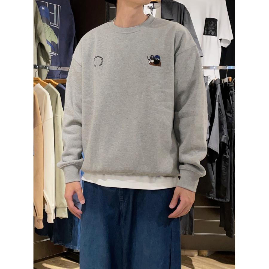 U.S.BOARDER ユーエスボーダー 裏起毛 トレーナー スウェット おじさん グレー | U.S.BOARDER | 03