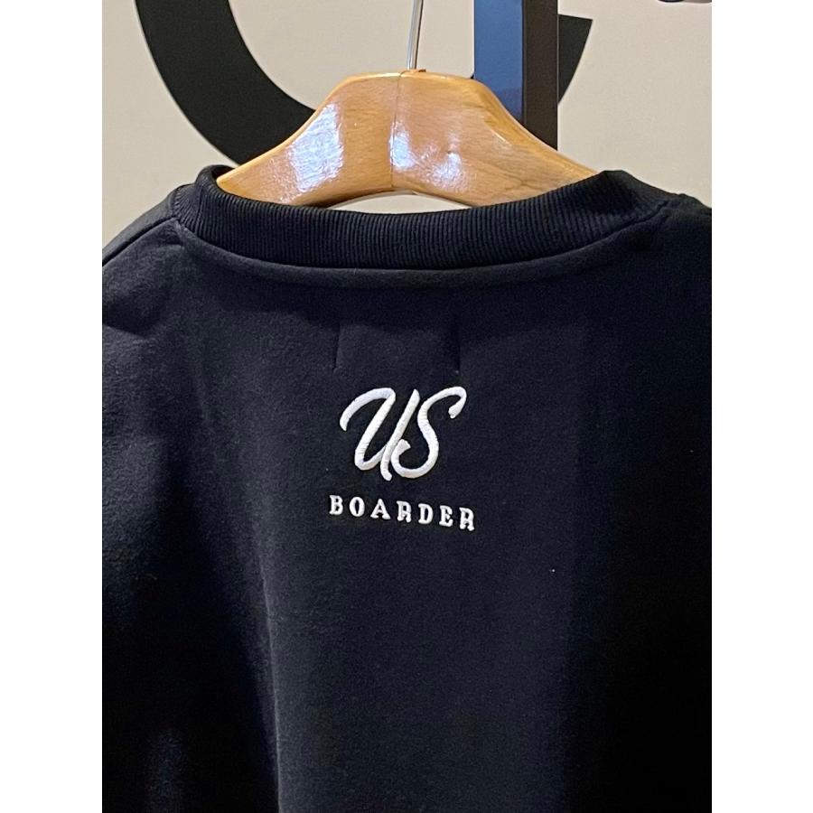 U.S.BOARDER ユーエスボーダー 裏起毛 トレーナー スウェット ガール ヘッドホン 猫 ブラック | U.S.BOARDER | 03