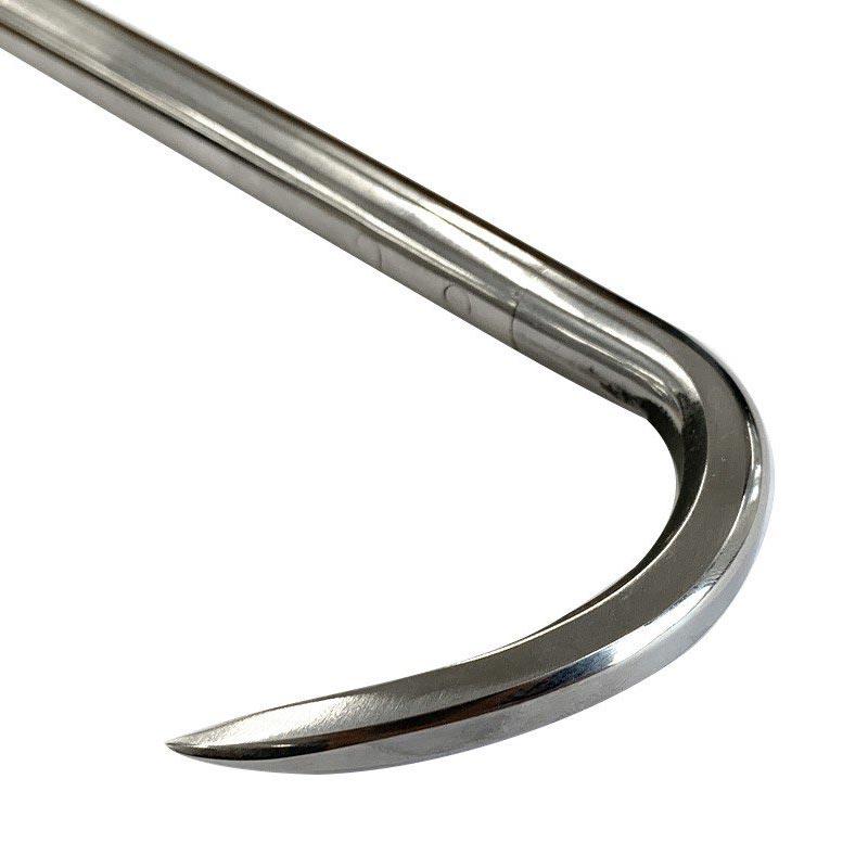手鈎 オールステンレス シーフック 丸座付 180mm 16118 ギャフ 釣具 フィッシング 釣り 魚 カゴ 引っ掛け フック 堤防 ヒシカネカ 三冨D_2