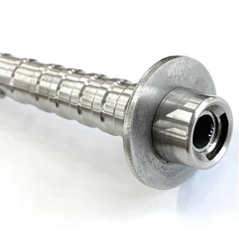手鈎 オールステンレス シーフック 丸座付 180mm 16118 ギャフ 釣具 フィッシング 釣り 魚 カゴ 引っ掛け フック 堤防 ヒシカネカ 三冨D_3