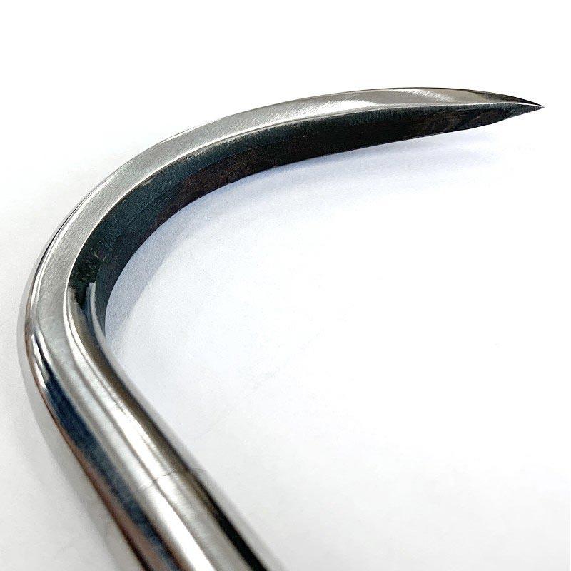手鈎 オールステンレス シーフック 丸座付 450mm 16145 ギャフ 釣具 フィッシング 釣り 魚 カゴ 引っ掛け フック 堤防 ヒシカネカ 三冨D_4