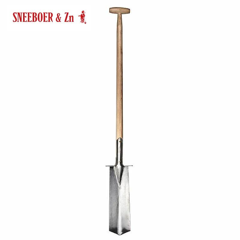 スコップ 細溝用スコップ 家庭菜園 ステップ付 3052 農具 植栽 ハンドツール 植栽 ステンレス ガーデニング 園芸 家庭菜園 Sneeboer スネーブール 三冨d プラスワイズスポーツアウトドア店 Zn 2876 ファッション