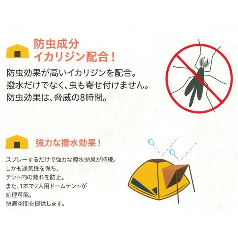 忌避剤 テント用撥水虫よけスプレー 250ml 24本入 駆除 撥水 有効成分 イカリジン ハチ 防虫 アウトドア キャンプ テント イカリ消毒 福KD_1