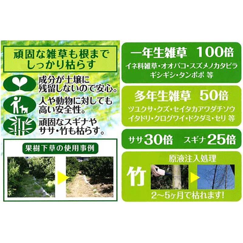 ブランド雑貨総合 除草剤 サンフーロン 2l 根まで枯らす グリホサート 系 除草 剤 頑固な スギナ どくだみ 竹 笹 日bdz Aynaelda Com