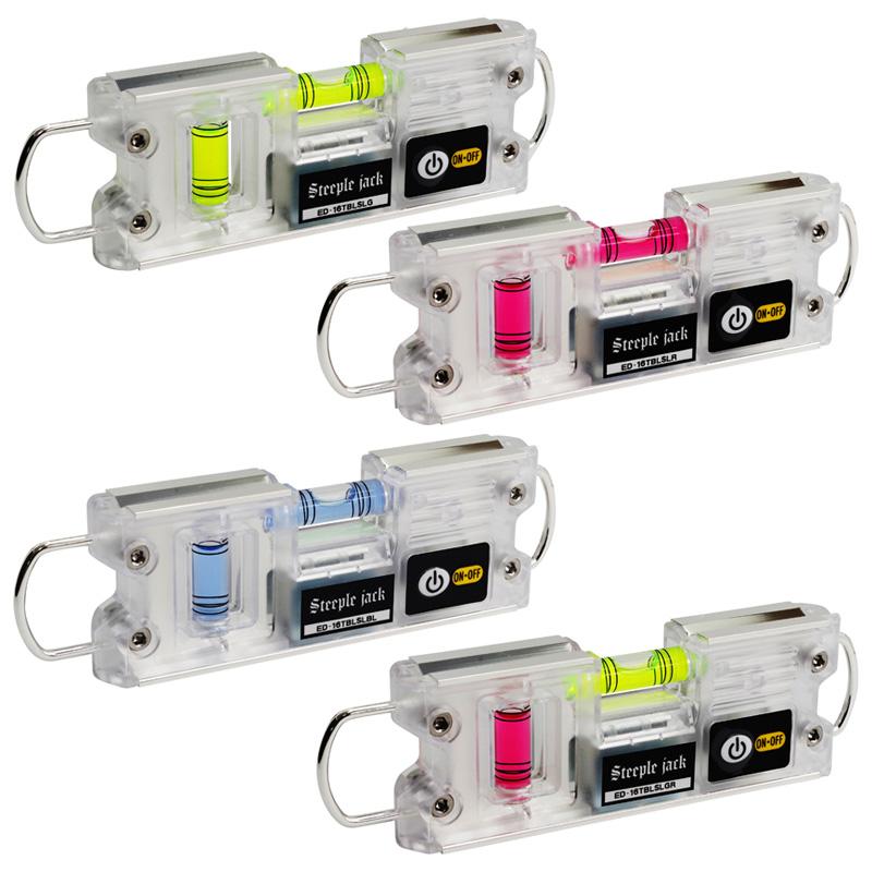 水平器 鳶レベル 輝 シルバー グリーン レッド ブルー 工具 水平